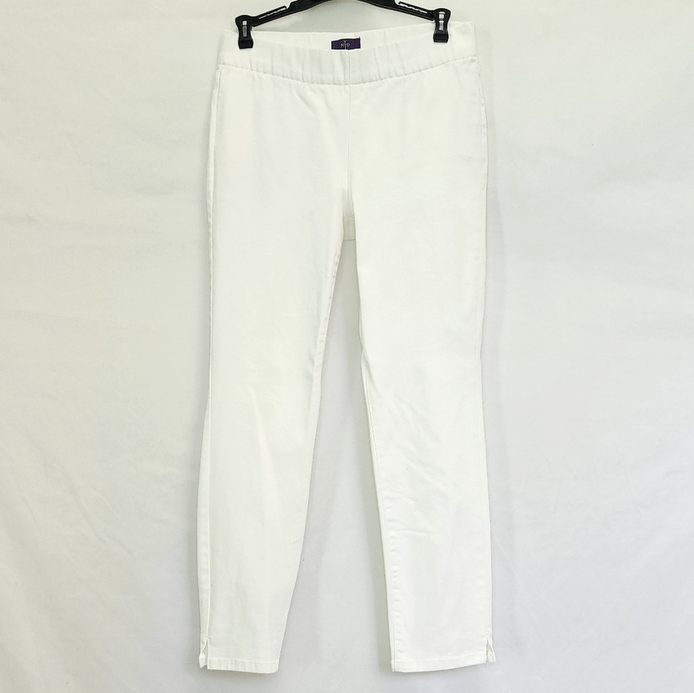 NYDJ White Pull On Ankle Jeans